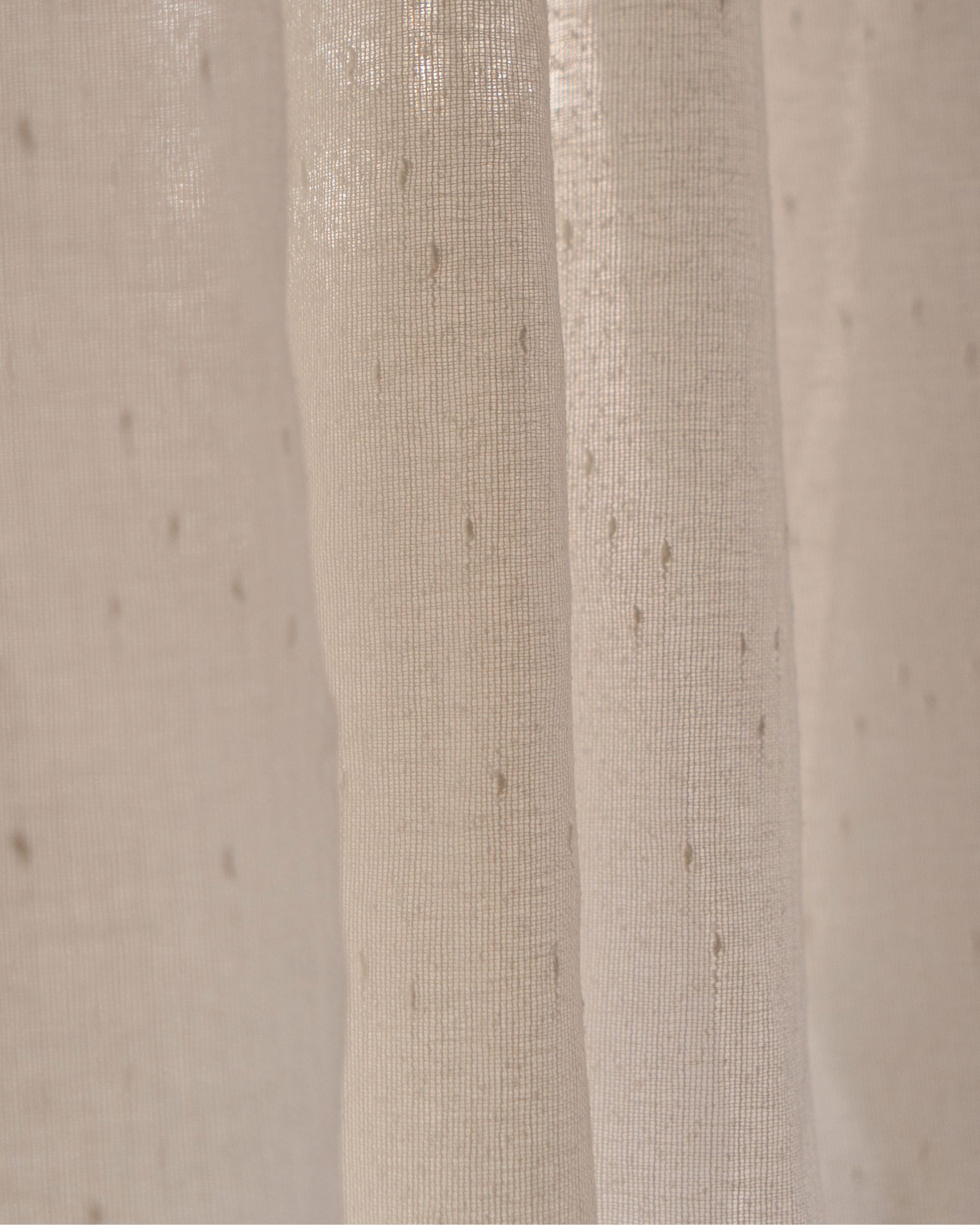 Warm Sand Fleck Sheer Curtain