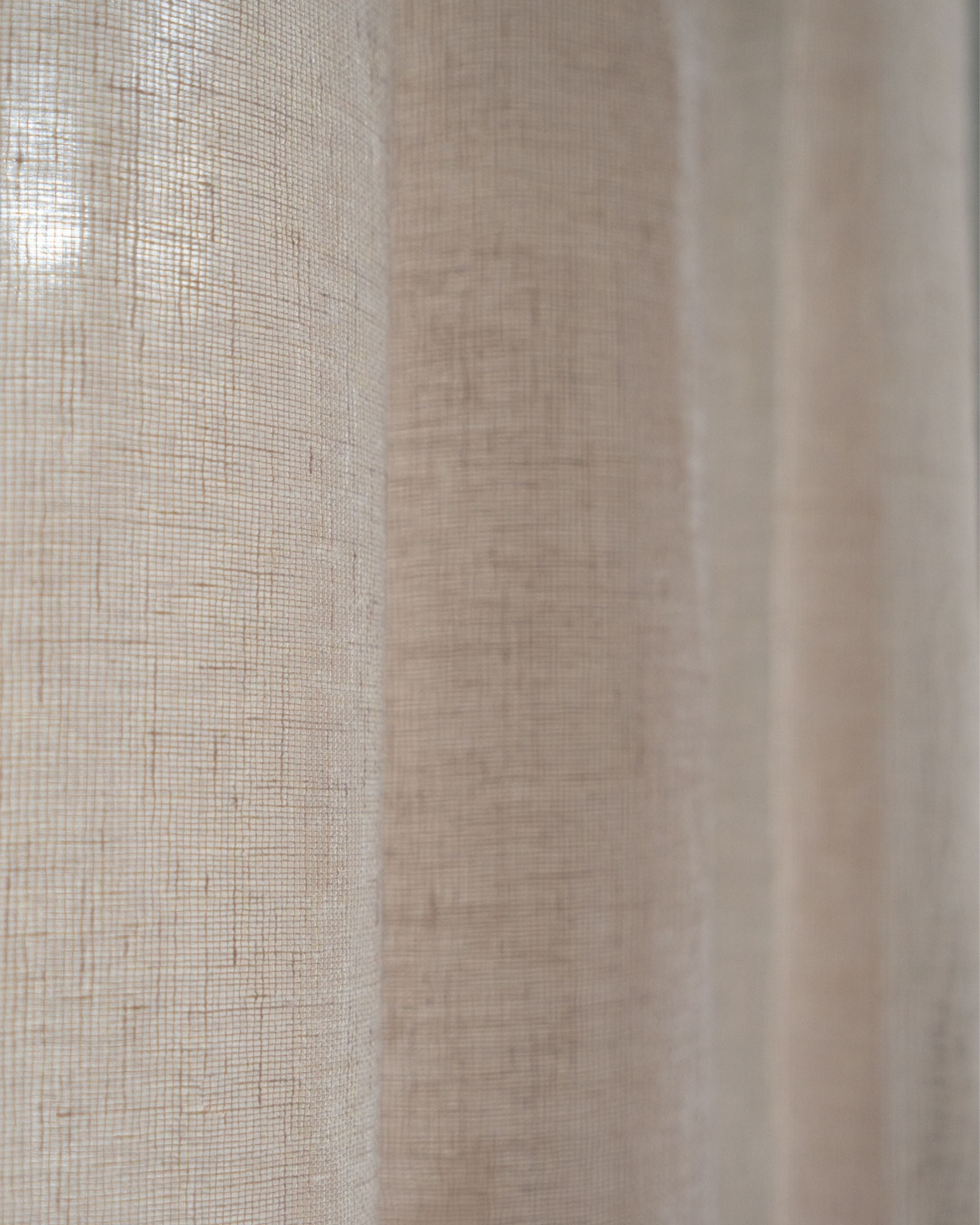 Warm Sand Loom Sheer Curtain
