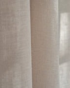 Warm Sand Loom Sheer Curtain