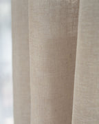 Warm Sand Loom Sheer Curtain