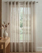 Warm Sand Fleck Sheer Curtain
