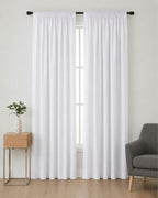 White Linen Curtain