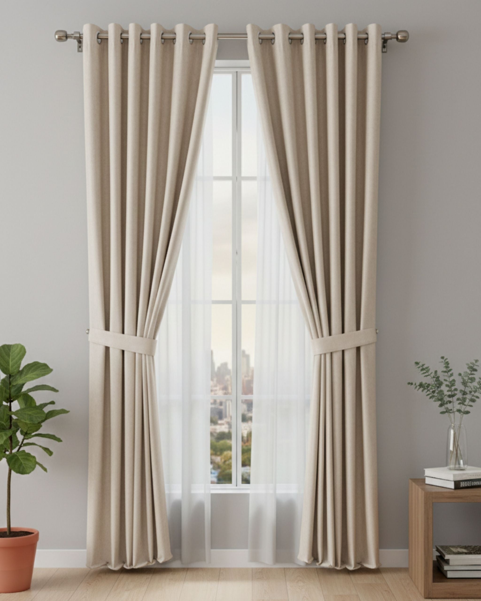 Champagne Velvet Curtain