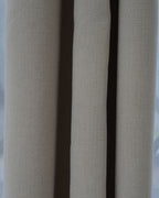 Beige Signature Weave Curtain