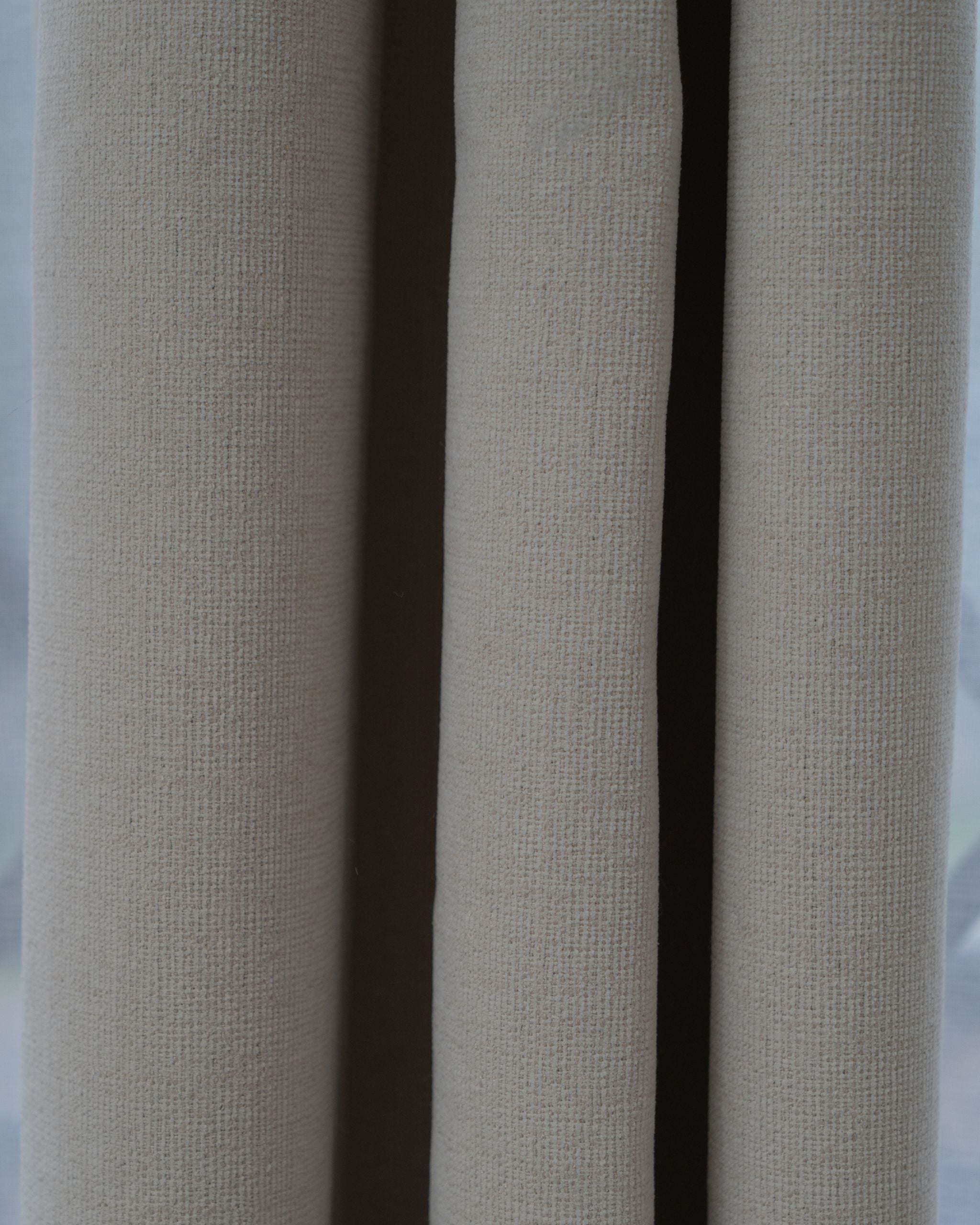 Beige Signature Weave Curtain