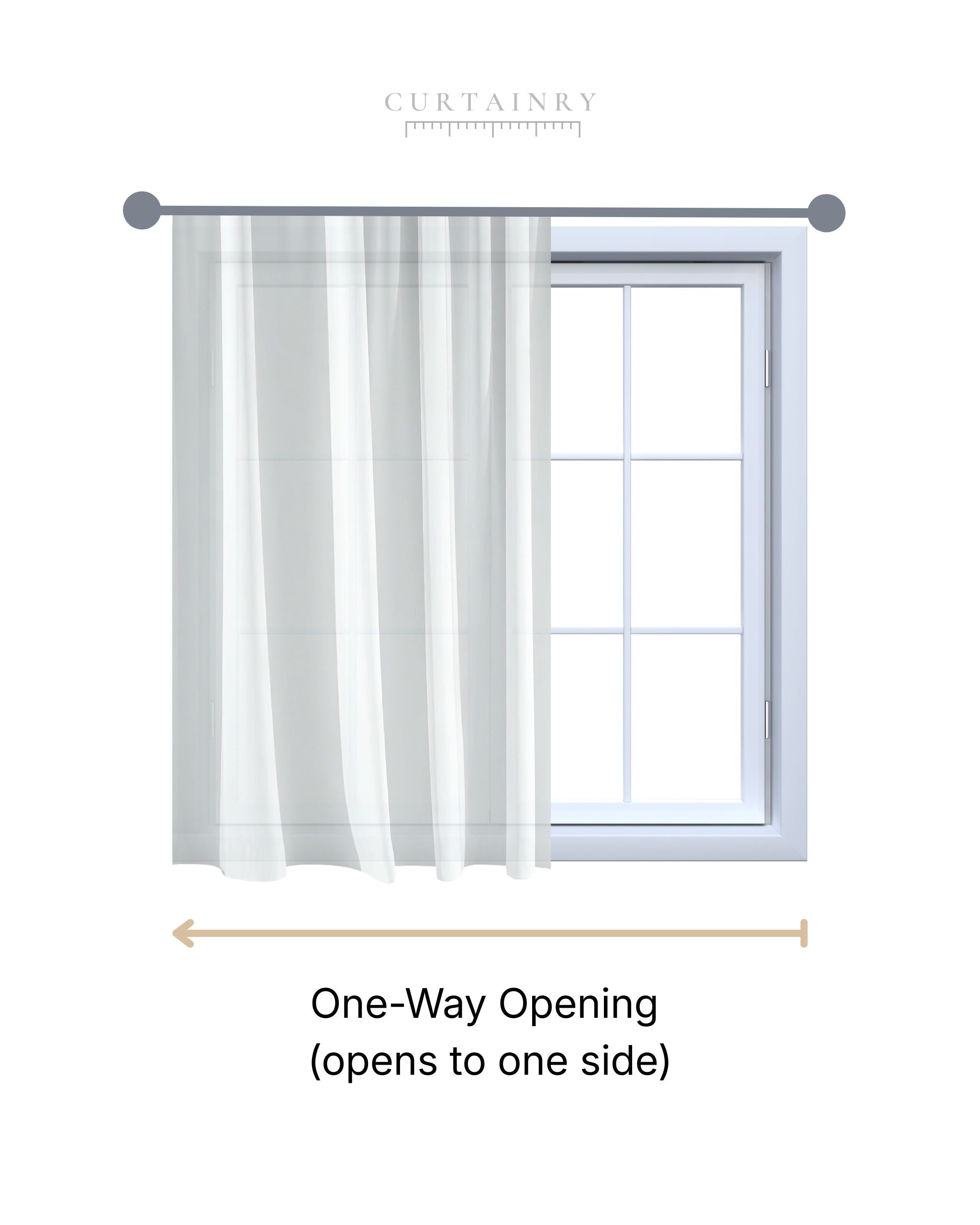Single Track Wave Curtain Rail - Manual